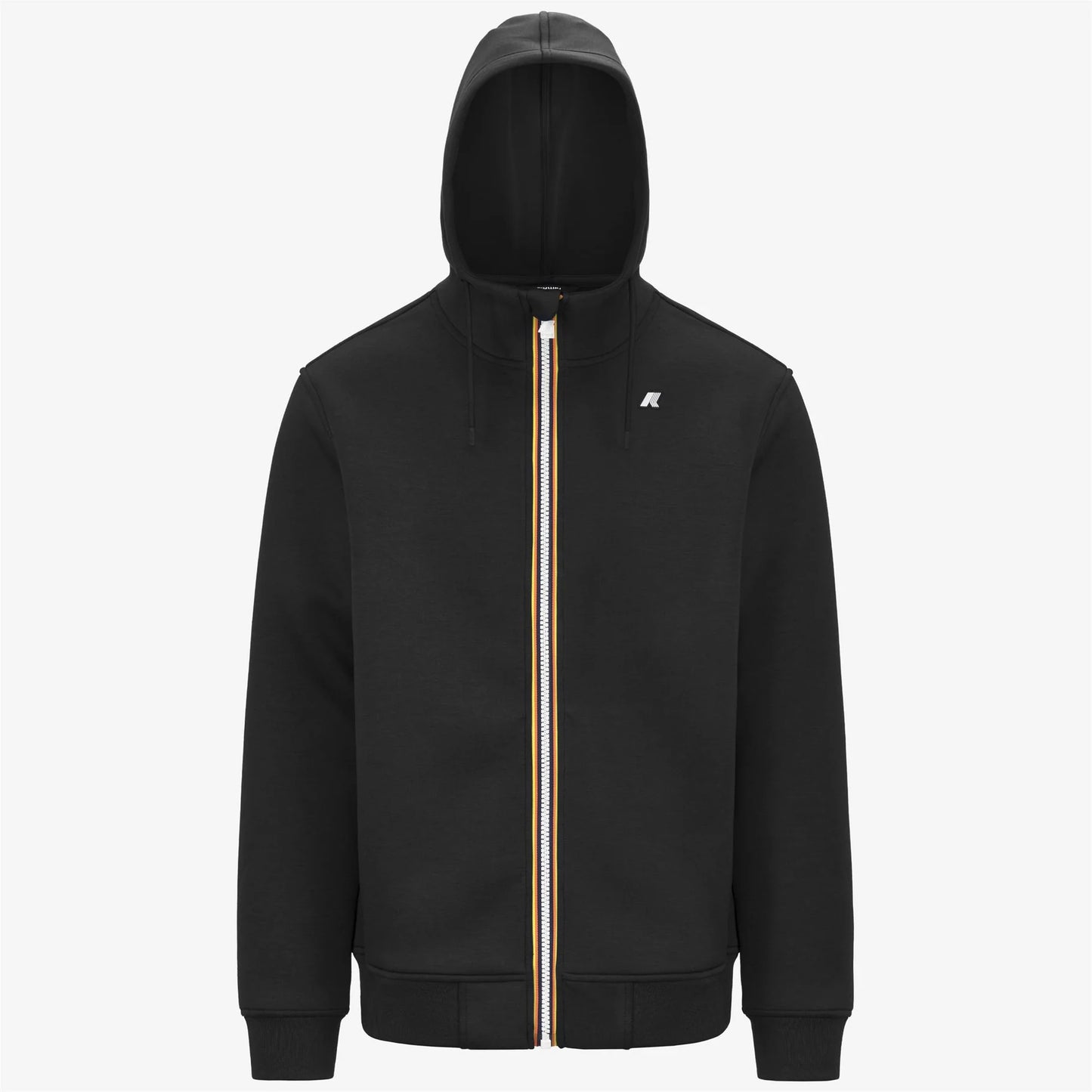 K-WAY Giacca felpa uomo in pile da uomo blu avio con cappuccio regolabile