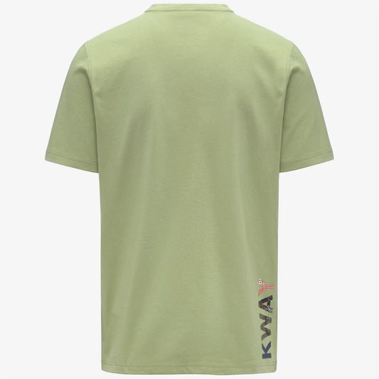 k-way t-shirt uomo odom verde vista posteriore