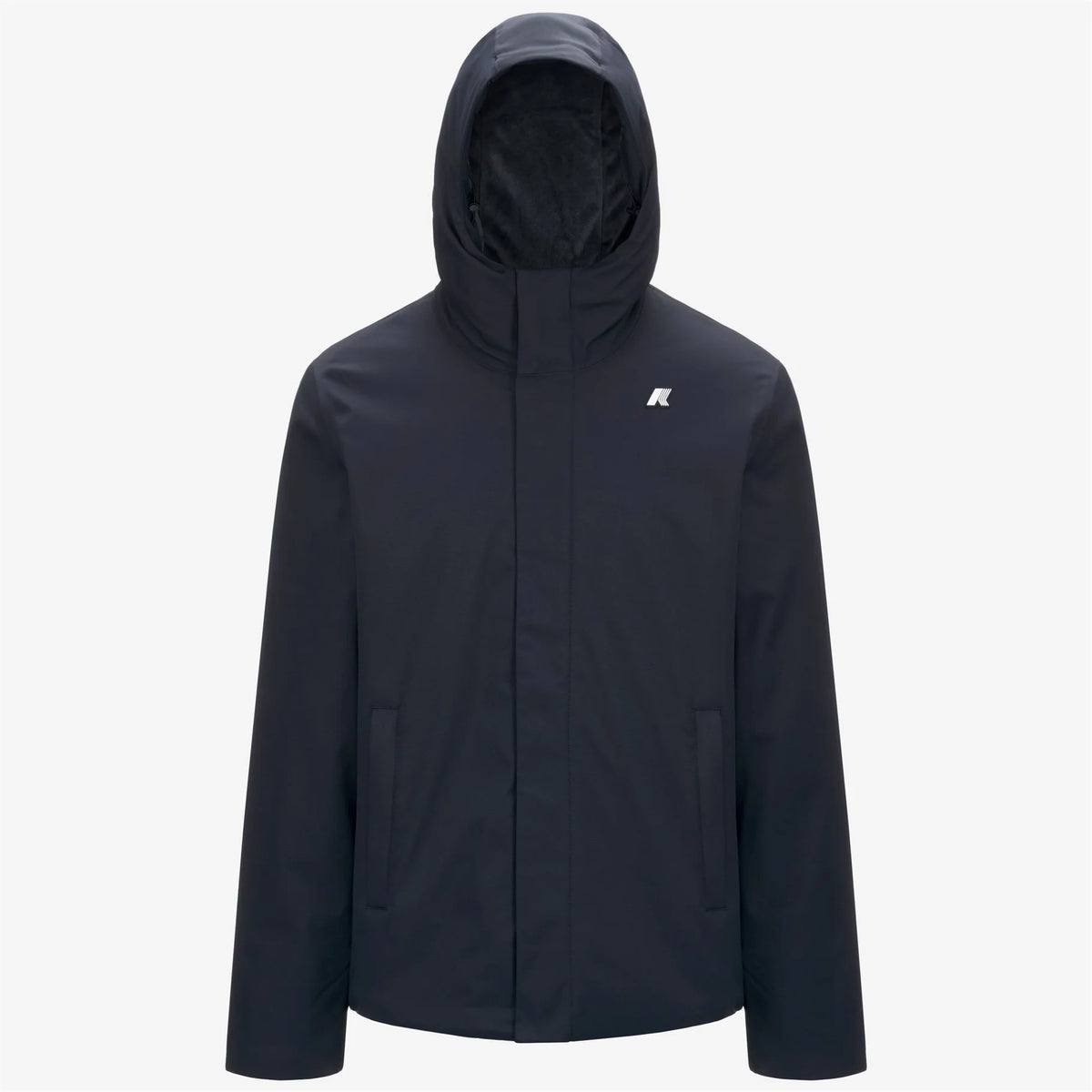 K-WAY Jacko Twill Marmotta capospalla uomo Corto Impermeabile Uomo Blu con Isolamento PrimaLoft K8133DW AL9