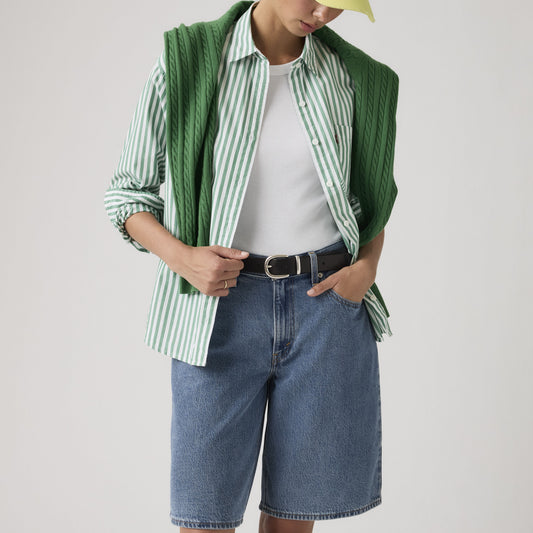 Jort Levi’s Own It blu indossato look casual estivo