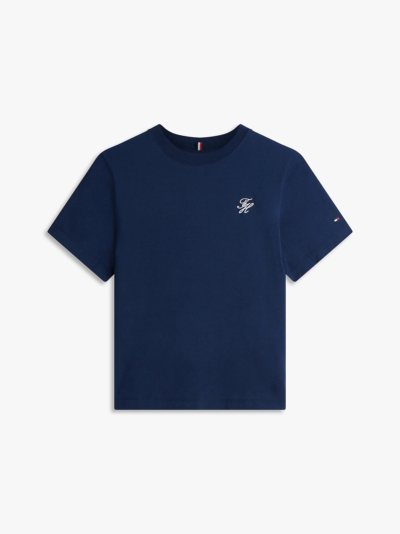 tommy hilfiger t shirt donna blu prodotto isolato