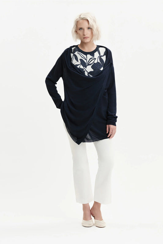 Pantaloni donna White Wise bianchi a zampa in rasatello elasticizzato