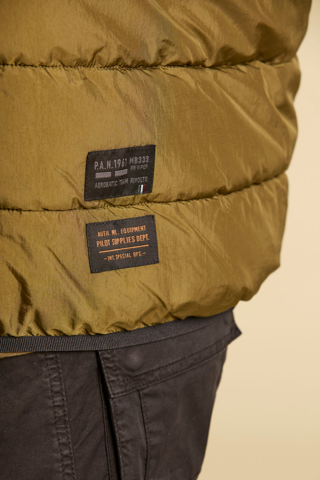 Aeronautica Militare Giubbino uomo in nylon crinkle cangiante