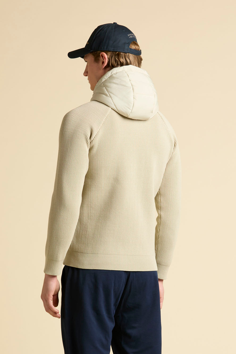 Aeronautica Militare Giacca uomo imbottita in nylon e maglia
