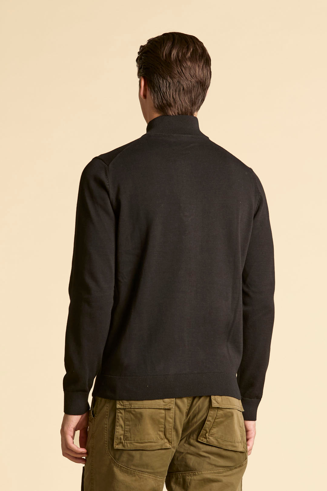 Aeronautica Militare Maglia uomo in cotone mezza zip
