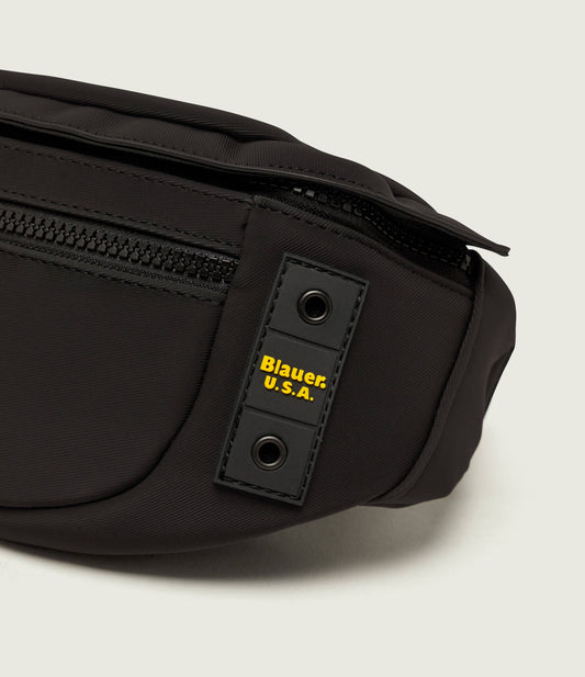 Blauer Pochette uomo marsupio coated polyester waist bag F6WAID01/COA BLACK - immagine 2