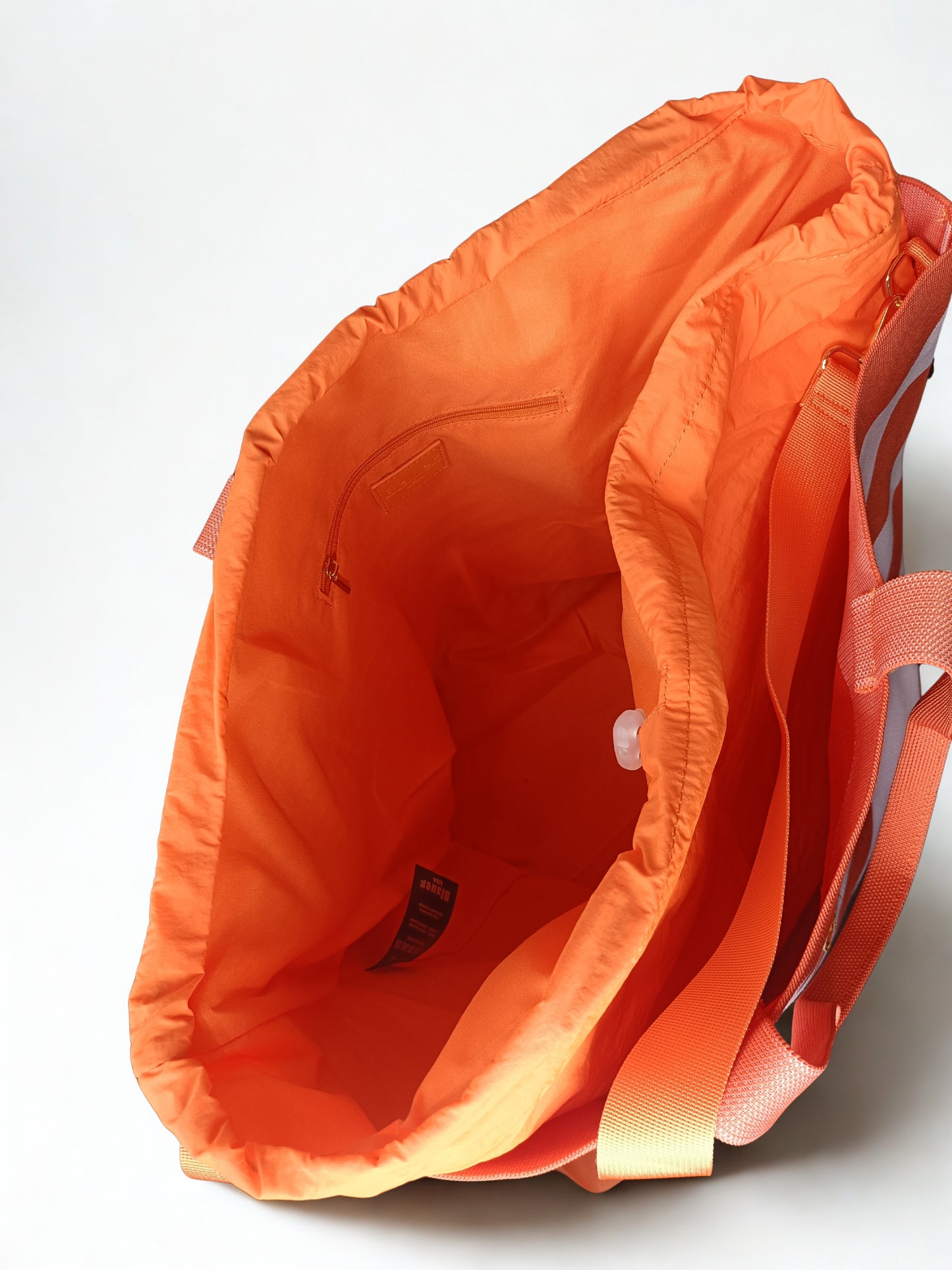 borsa blauer motivo ondulato vista interna