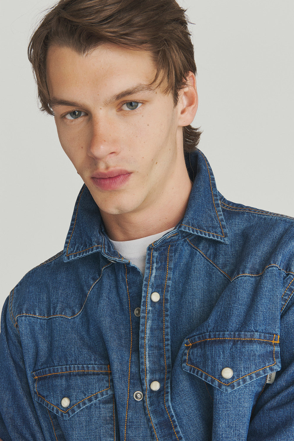 Roy Roger's camicia uomo Martin Bruce denim