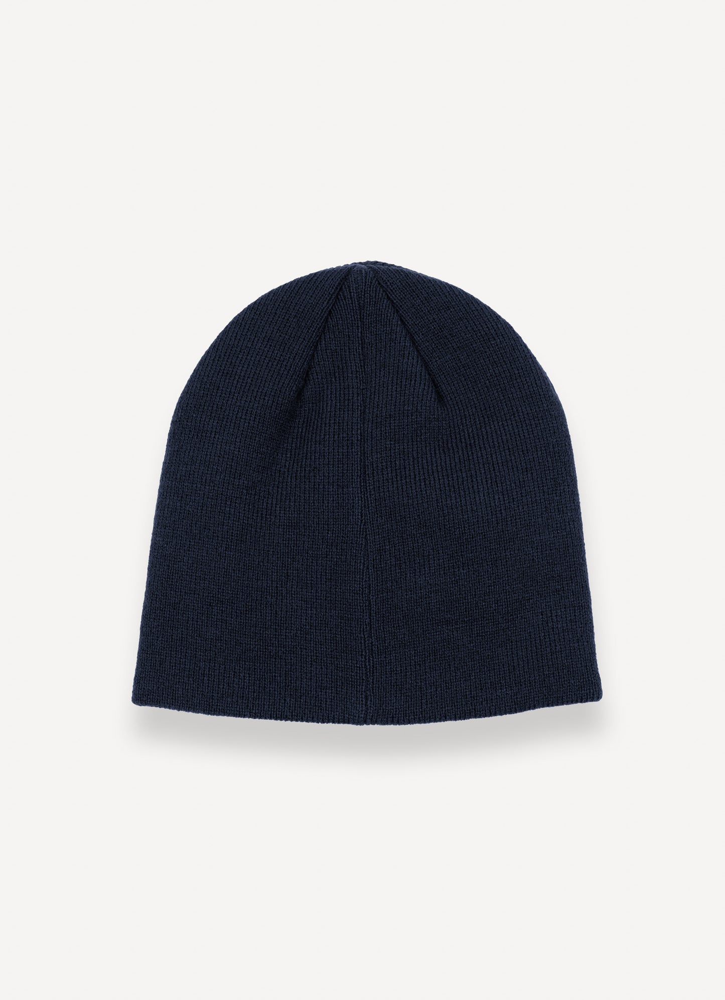 Cappello beanie unisex Colmar blu a costine con interno a contrasto e logo laterale dietro