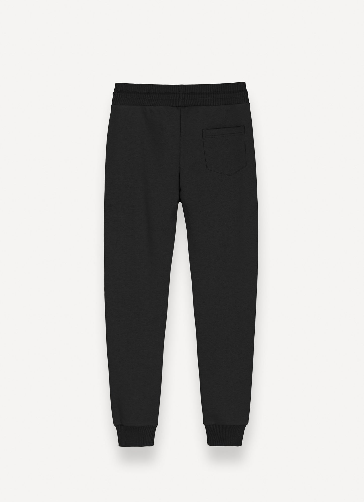 Pantaloni uomo Colmar in felpa neri di cotone con coulisse e logo dietro