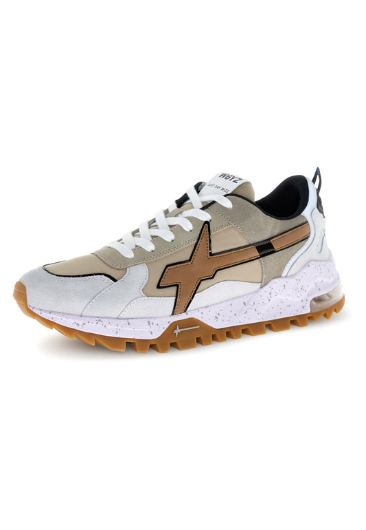 W6YZ Men's BREEZE 3-M Sneaker in Suede and Technical Fabric
