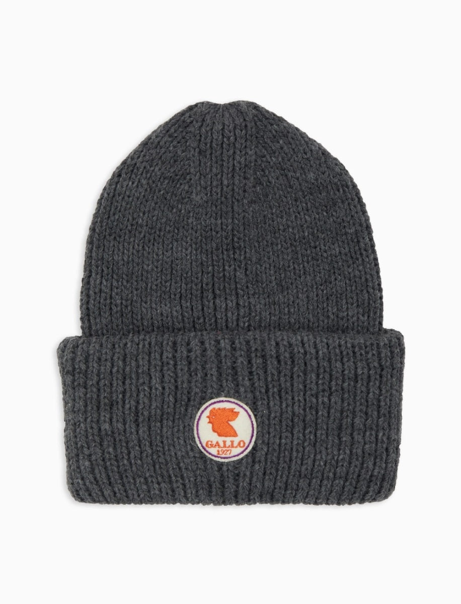 Gallo Berretto con risvolto unisex bianco a coste tinta unita
cappello uomo / cappello donna