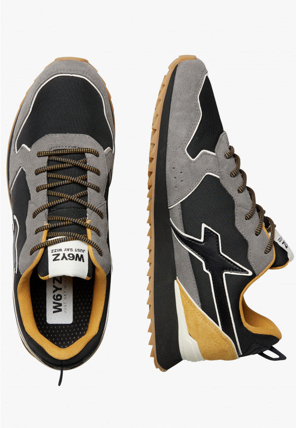 W6yz scarpe uomo JET-M. - Sneakers in tessuto tecnico e suede
Antracite-Nero. 2013560131B96