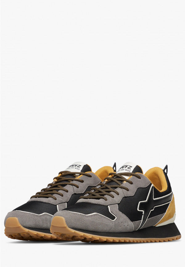 W6yz scarpe uomo JET-M. - Sneakers in tessuto tecnico e suede
Antracite-Nero. 2013560131B96