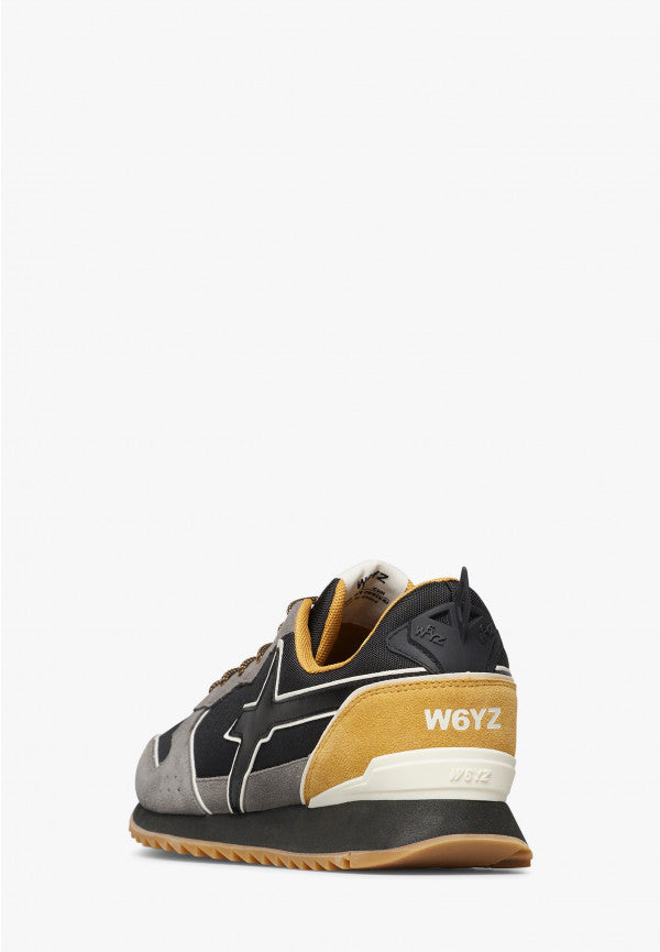 W6yz scarpe uomo JET-M. - Sneakers in tessuto tecnico e suede
Antracite-Nero. 2013560131B96