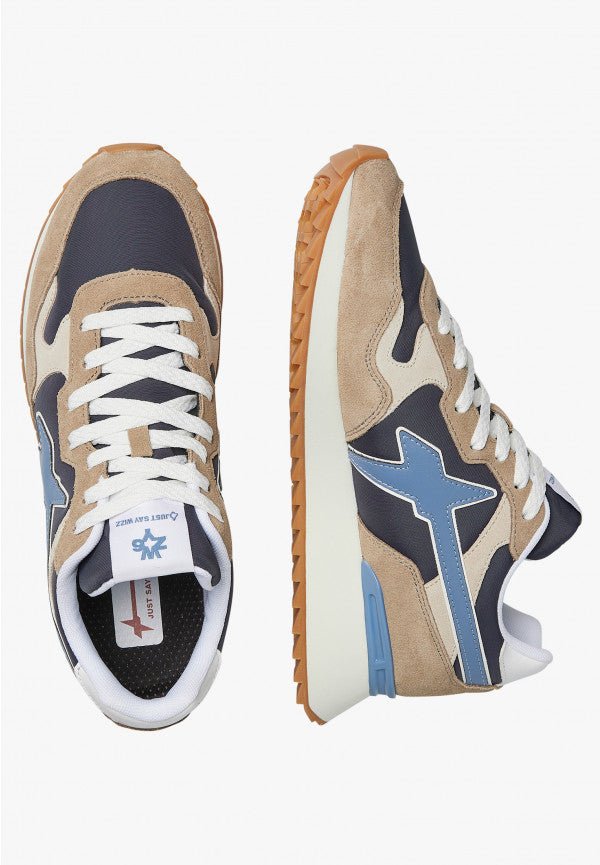 W6yz scarpe uomo Yak Sneakers in tessuto tecnico e suede