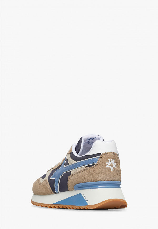 W6yz scarpe uomo Yak Sneakers in tessuto tecnico e suede