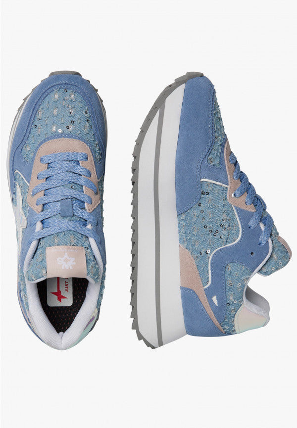W6yz scarpe donna modello Deva Sneakers in suede e tessuto tecnico