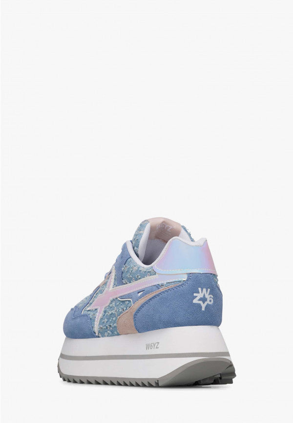 W6yz scarpe donna modello Deva Sneakers in suede e tessuto tecnico