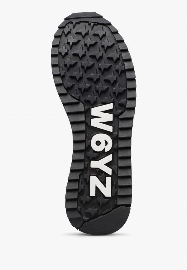 W6yz scarpe donna JET-W. - Sneakers in suede e tessuto tecnico - Nero 2018635151A01