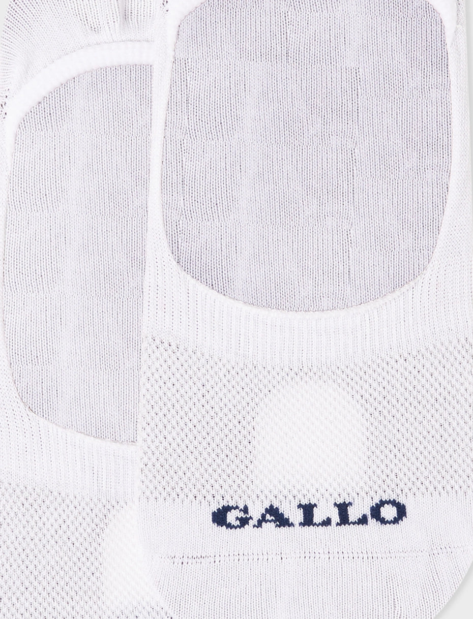 Gallo Solette accollate uomo cotone bianco tinta unita