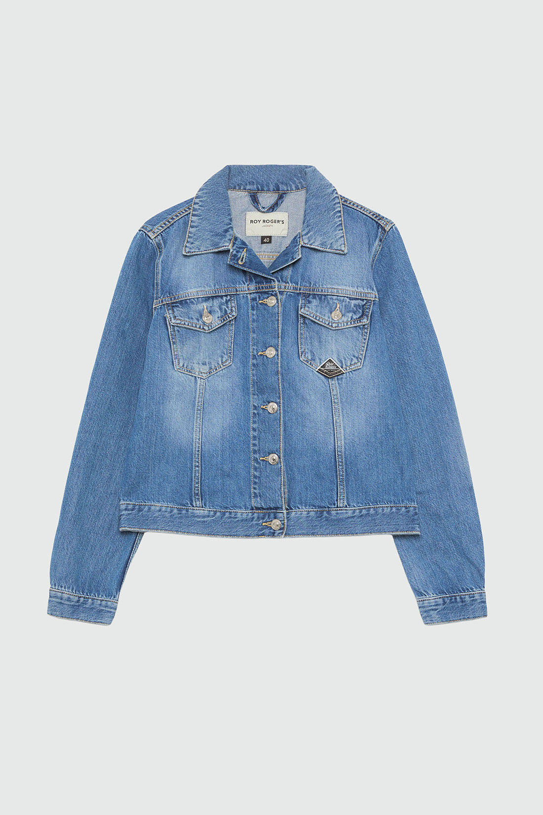 Roy Roger's giubbino donna in denim Ross Ocean RND047CR531987_C0999