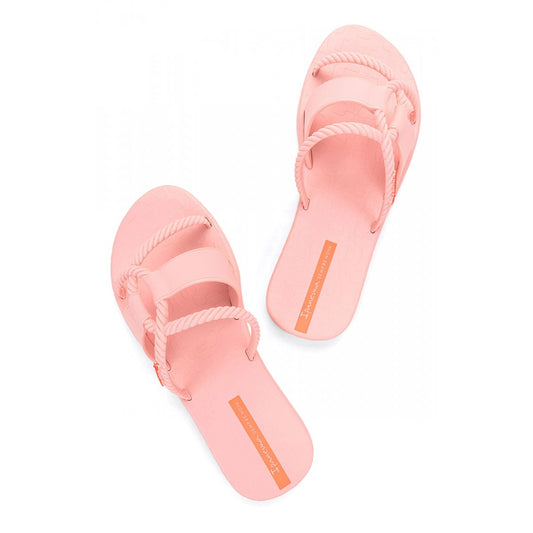 Sandali donna Ipanema Diversa Slide flat con cinturini nautici e suola decorata fronte
