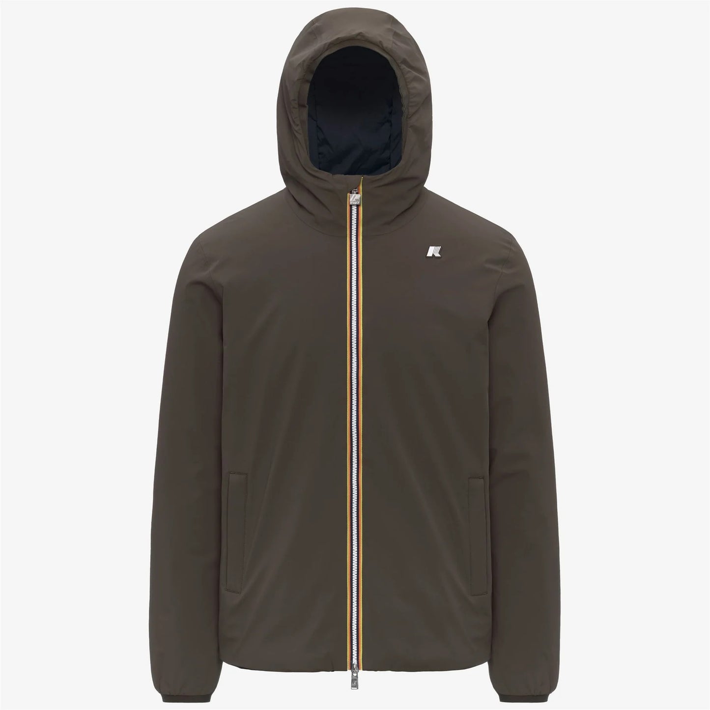 Giacca uomo K-Way Jack St Reversible impermeabile slim fit con imbottitura Primaloft