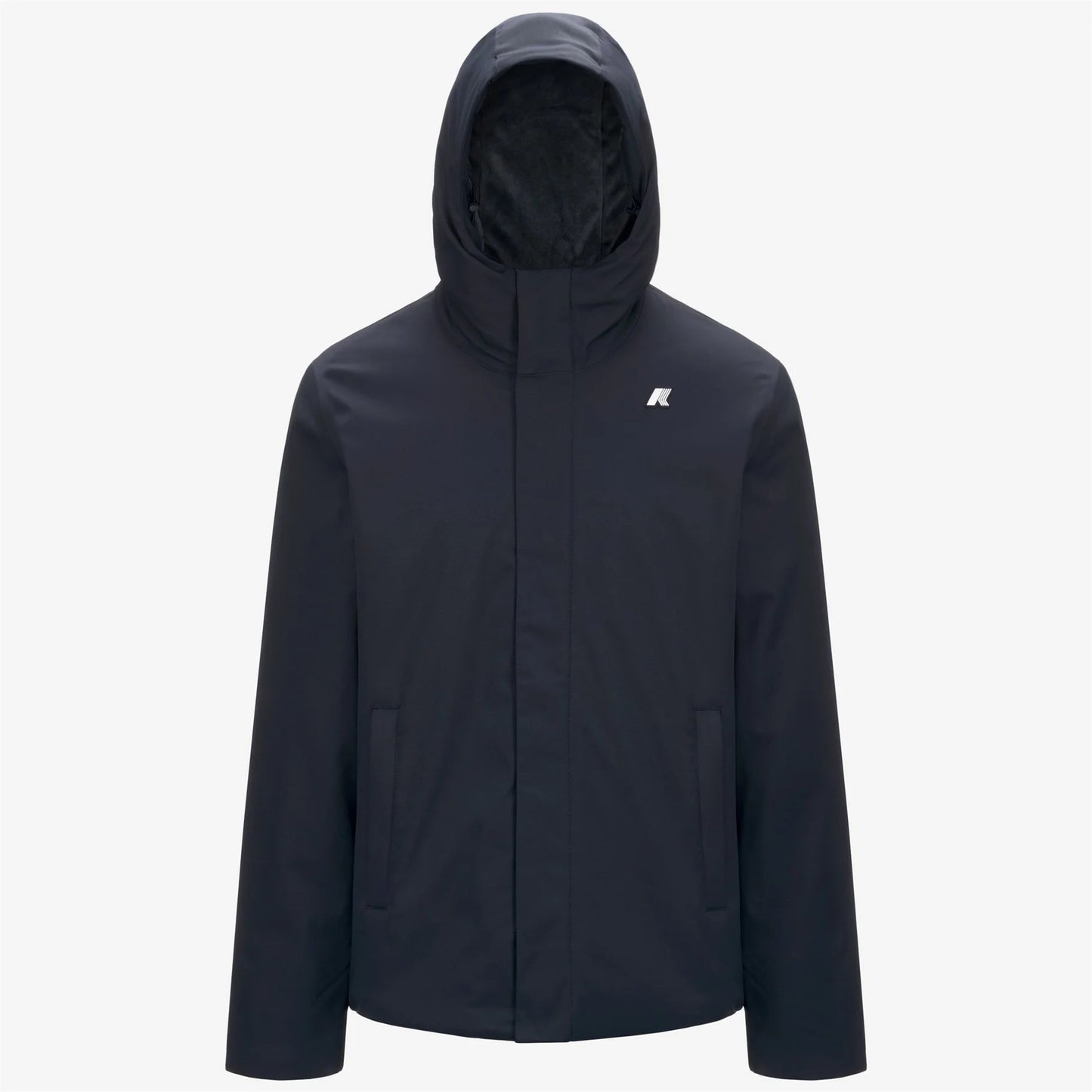 Giacca uomo K-Way Jacko Twill Marmotta blu impermeabile con imbottitura PrimaLoft