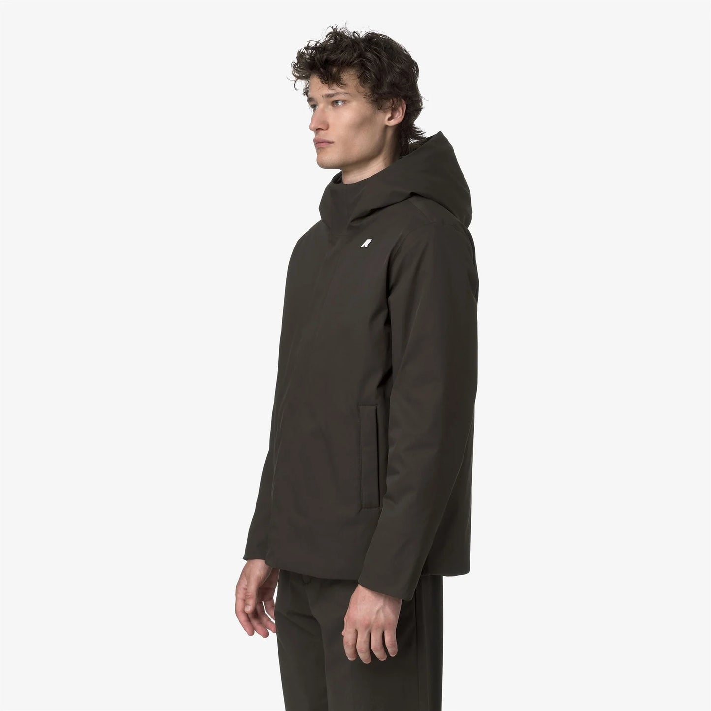 Giacca uomo K-Way Jacko Twill Marmotta impermeabile con imbottitura PrimaLoft lato