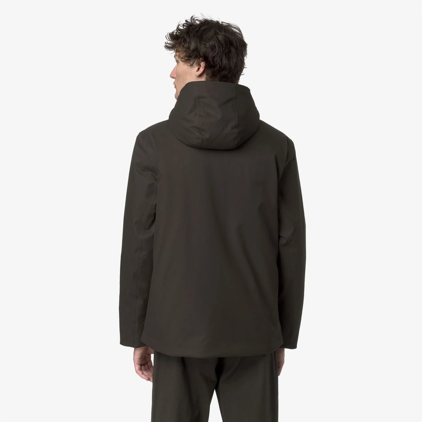 Giacca uomo K-Way Jacko Twill Marmotta impermeabile con imbottitura PrimaLoft vista dietro