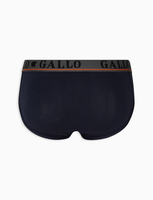 Gallo Basic Slips aus einfarbig blauer Baumwolle