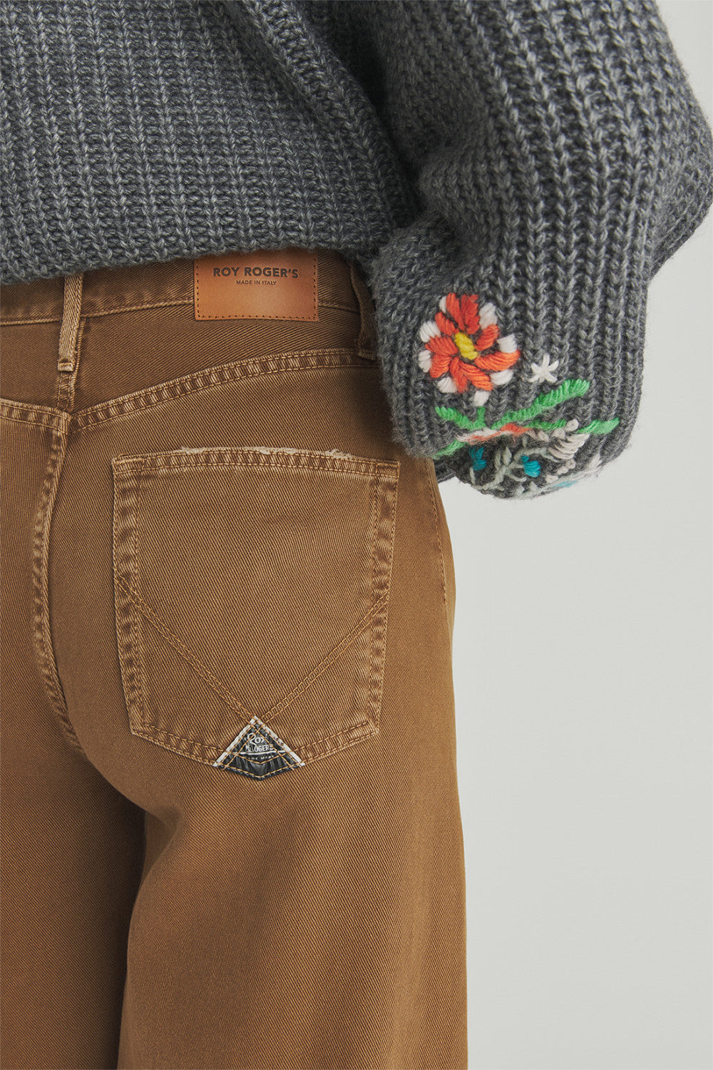 Roy Roger's pantalone donna kaori con effetto vintage