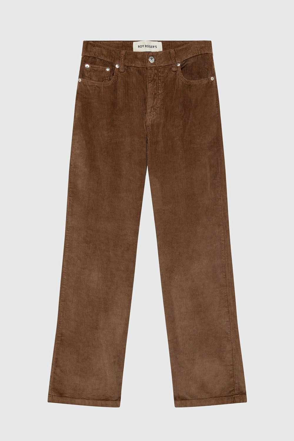 Pantalone donna Roy Roger’s Marta in velluto a coste brown sugar flare fit vita media