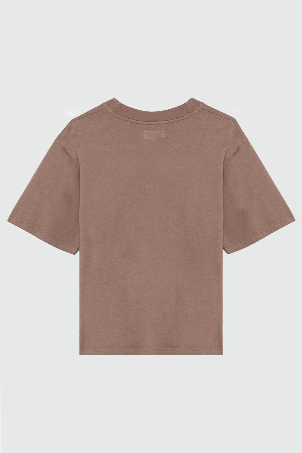 Roy Roger's t-shirt donna rosa in cotone con taschino girocollo regular fit