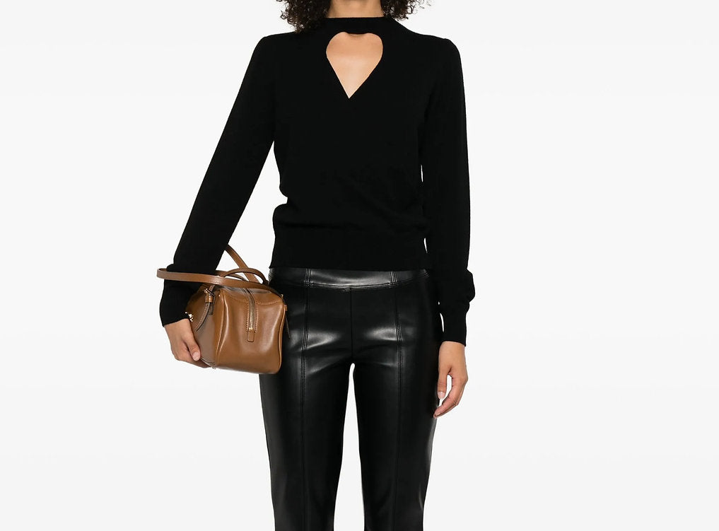 Twinset Maglia Donna con Cut-Out e Incrocio – look indossato