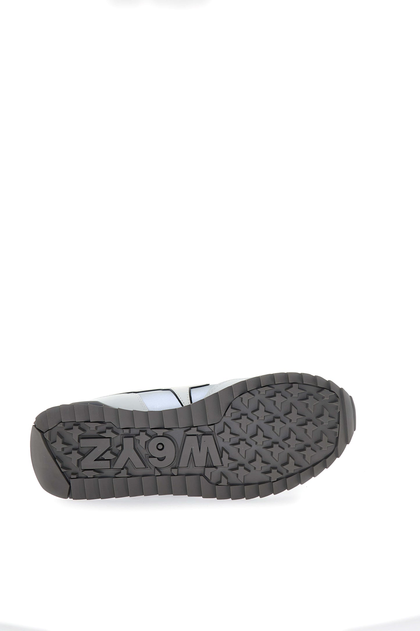 Sneakers uomo W6YZ YAK-M E-calf reflective bianco-nero con suola ultraleggera e dettagli urban suola