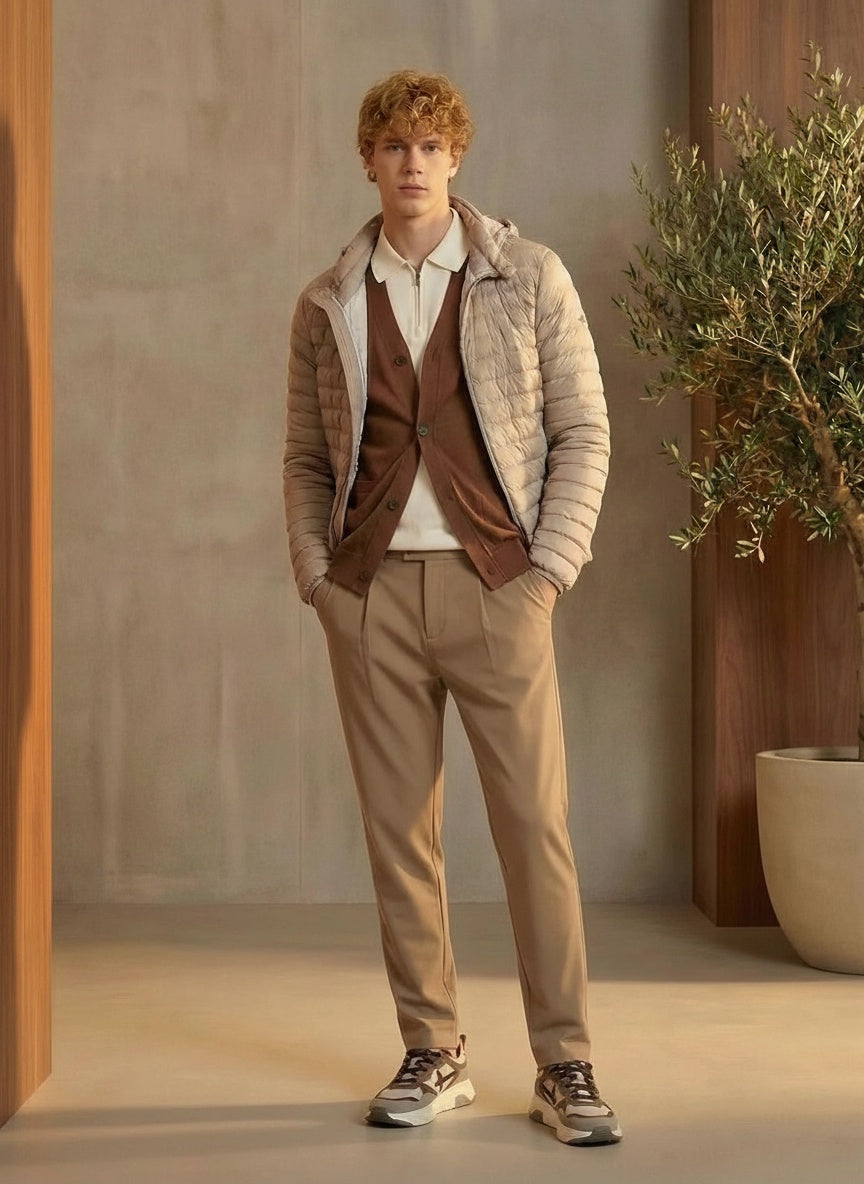 Outfit Uomo Casual Chic Beige