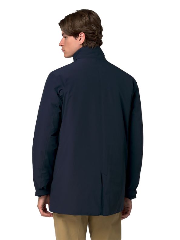K-WAY DUKE ST WARM - BLUE DEPTH indossato vista posteriore