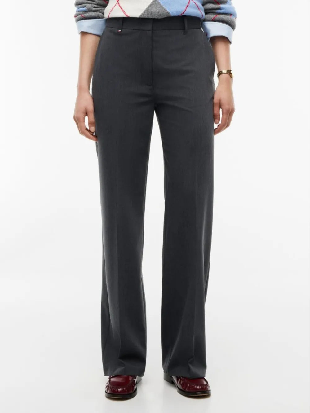 Tommy Hilfiger Pantaloni donna Straight Leg Twill Trousers WW0WW51899P7D