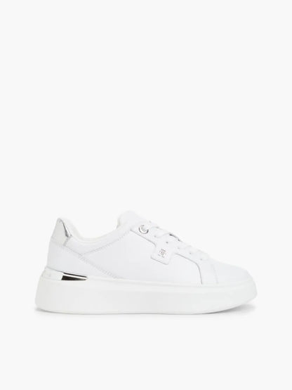 Tommy Hilfiger scarpe donna in pelle Th platform chic sneaker FW0FW096260IO - immagine 1