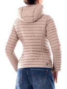 Colmar Women's Down Jacket 2213 9VX lightweight water-repellent with hood – Chipmunk