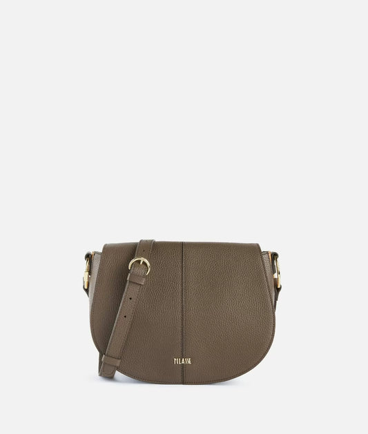 Damen-Schultertasche 1. Klasse mit Überschlag