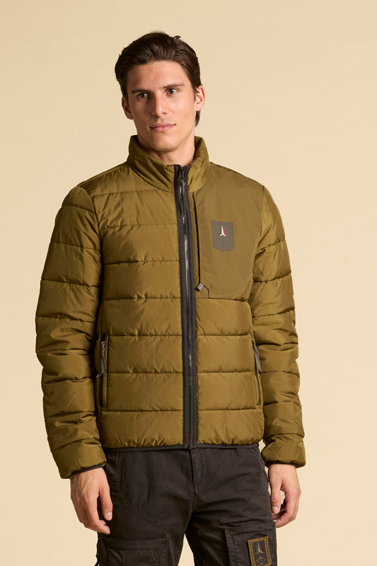 Aeronautica Militare Giubbino uomo in nylon crinkle cangiante