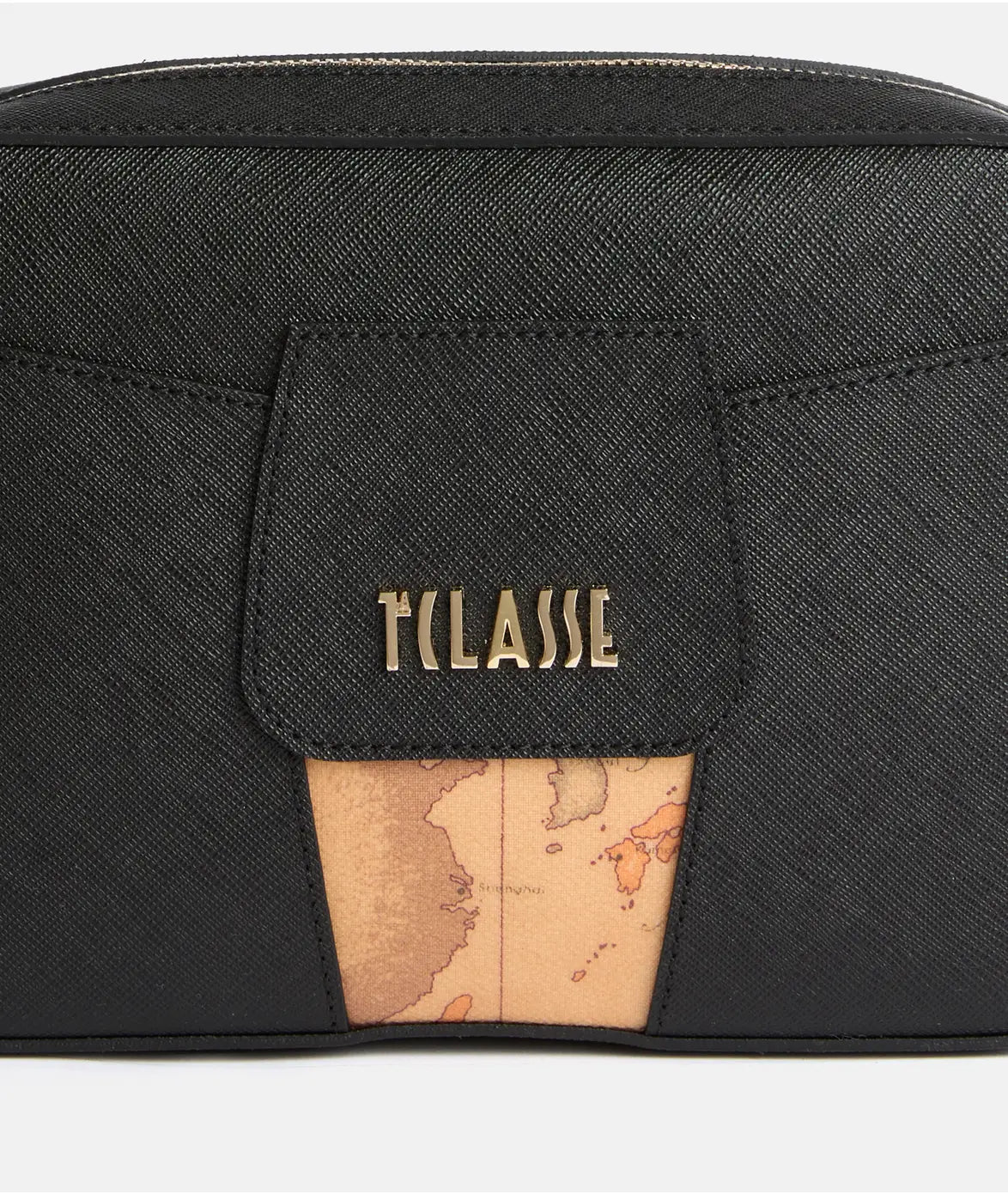 Windy City Damen-Schultertasche der 1. Klasse, Reporter-Stil, Schwarz