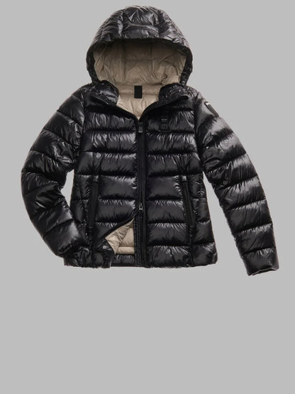 Blauer giubbino donna a righe Caroll 25WBLDC02072 999EI