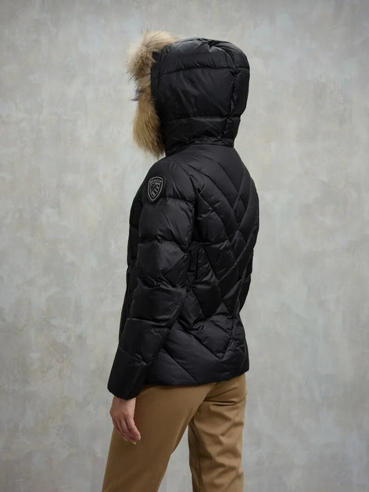Blauer giubbino donna a linee geometriche Alicia 
25WBLDC03097-006047 999EI