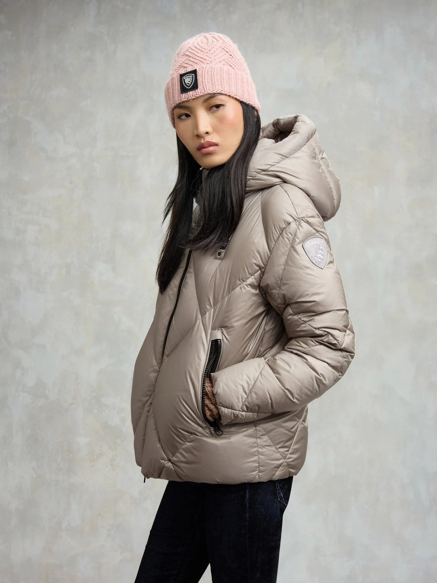 Blauer giubbino donna Piumino a Rombo modello Lamartine  25WBLDC03167