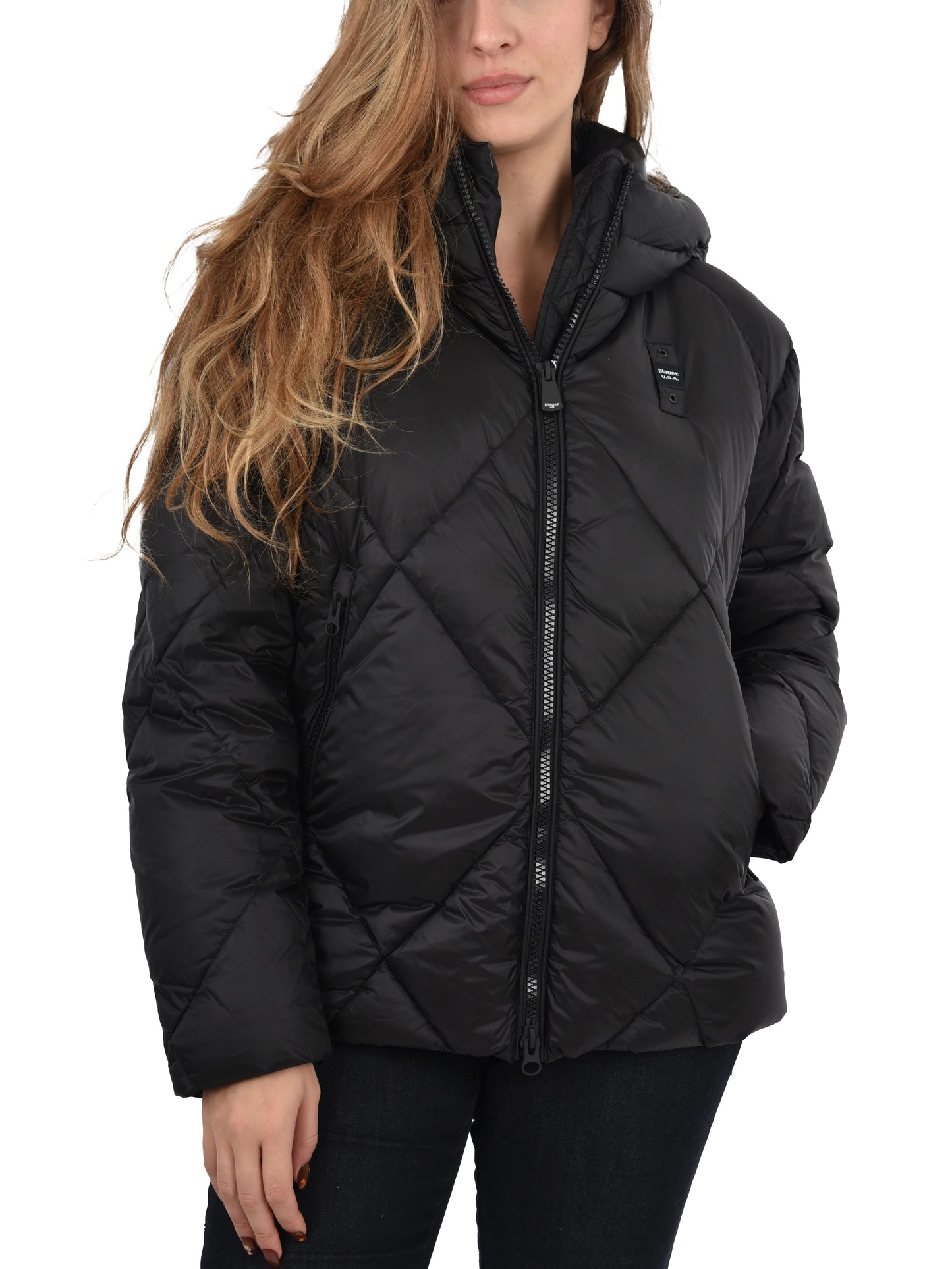 Blauer giubbino donna Piumino a Rombo modello Lamartine  25WBLDC03167 999