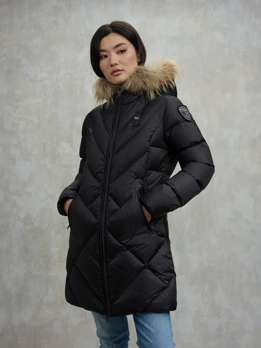 Blauer giubbino donna a linee geometriche Lungo Althea
25WBLDK03098-006047 999EI